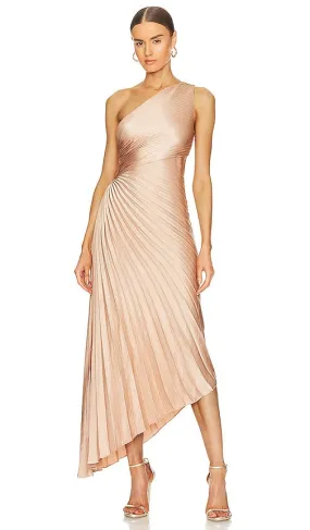 A.L.C. Delfine Dress in Metallic Bronze