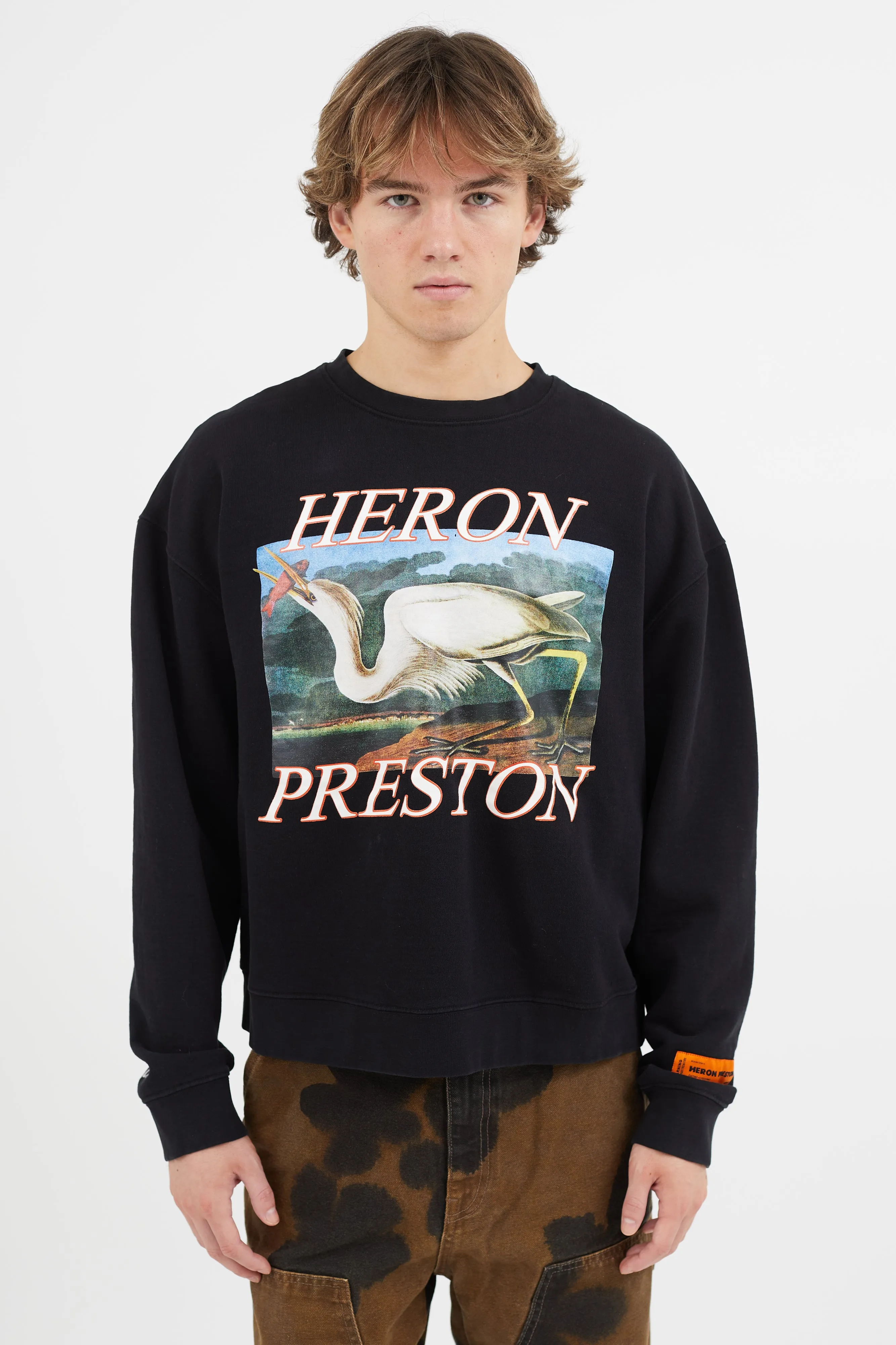 Black & Multicolour Graphic Print Sweatshirt