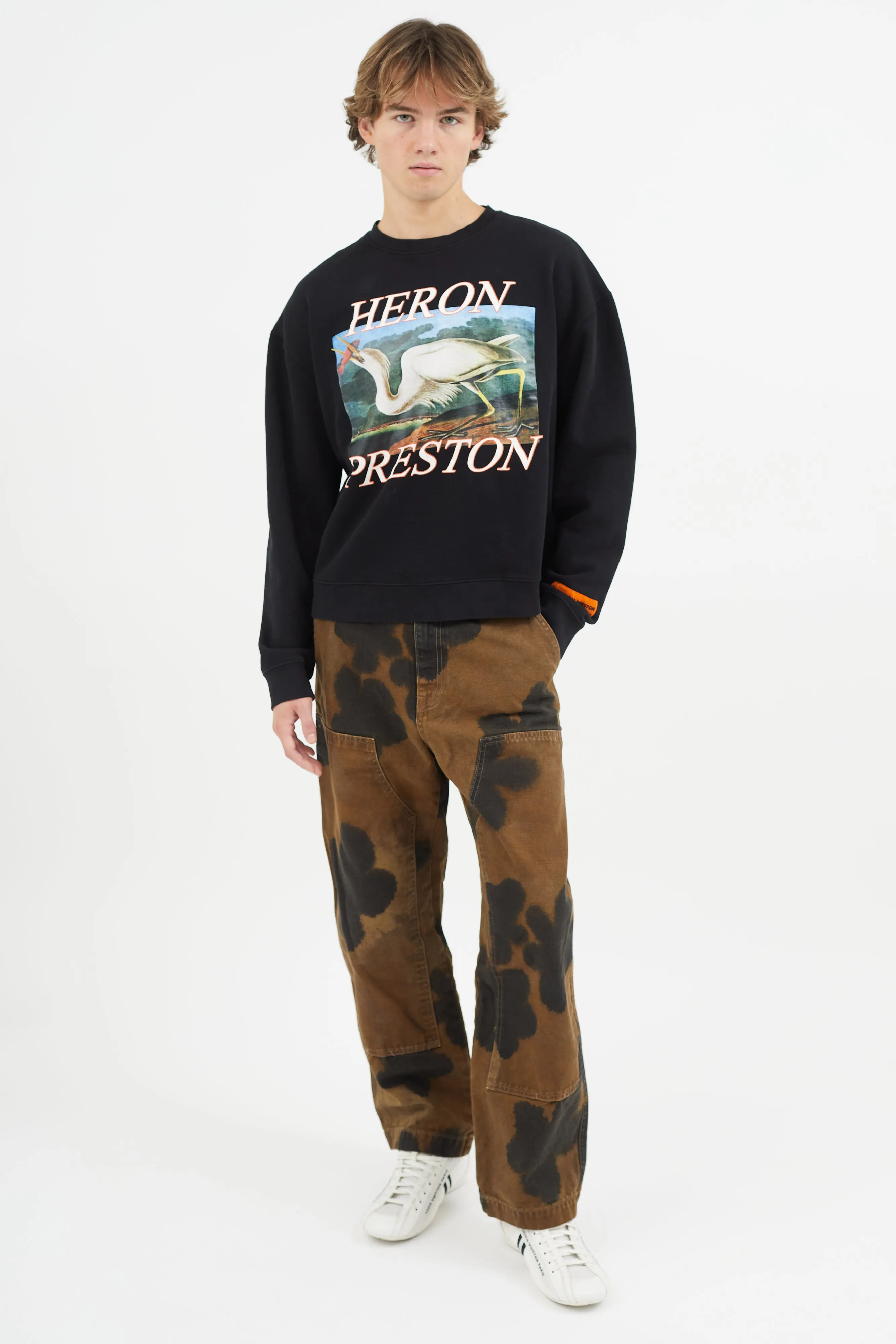 Black & Multicolour Graphic Print Sweatshirt