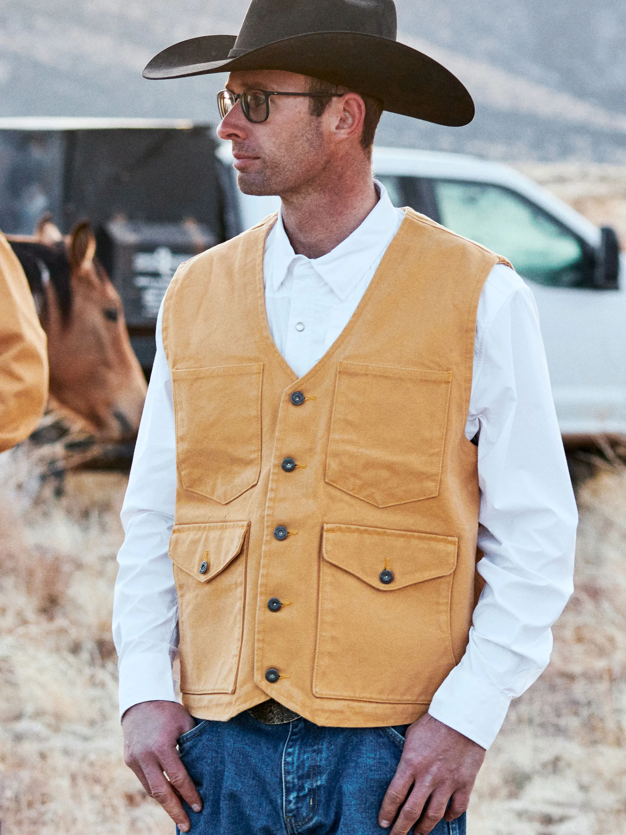 Brushcloth Vest