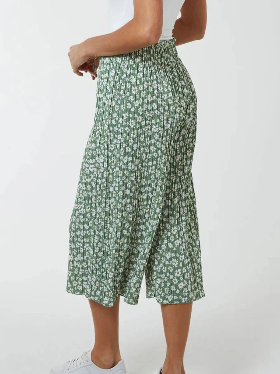 Daisy Pleated Cullottes