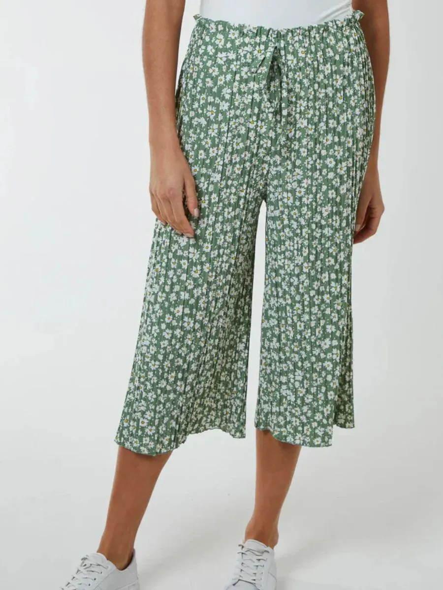 Daisy Pleated Cullottes