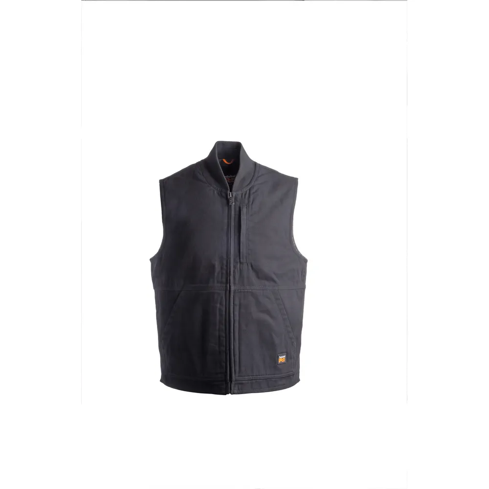 GRITMAN LINED CANVAS VEST - 015-Jet Black | Timberland PRO TB0A1VBF