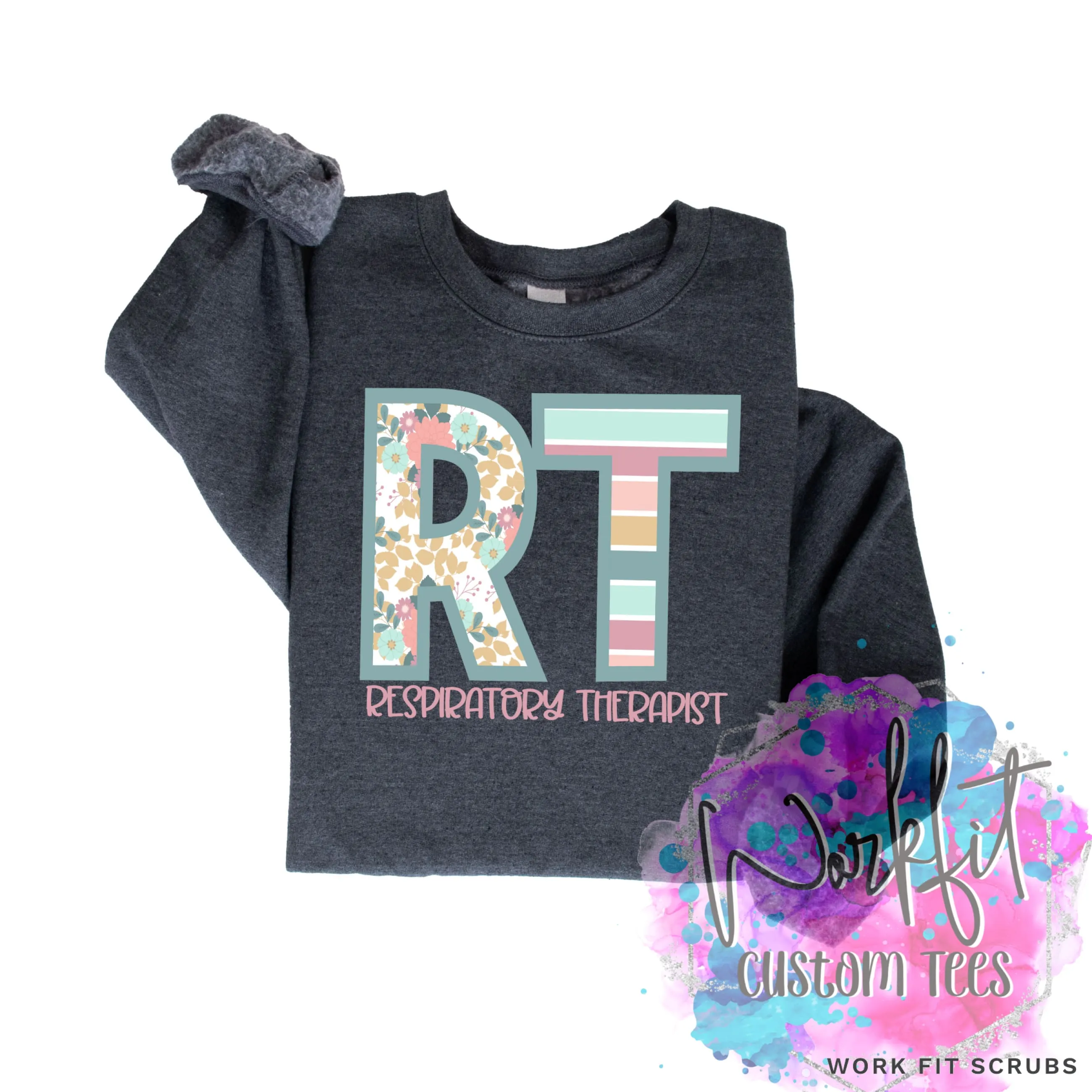 Respiratory Therapy Pastel Design CREWNECK