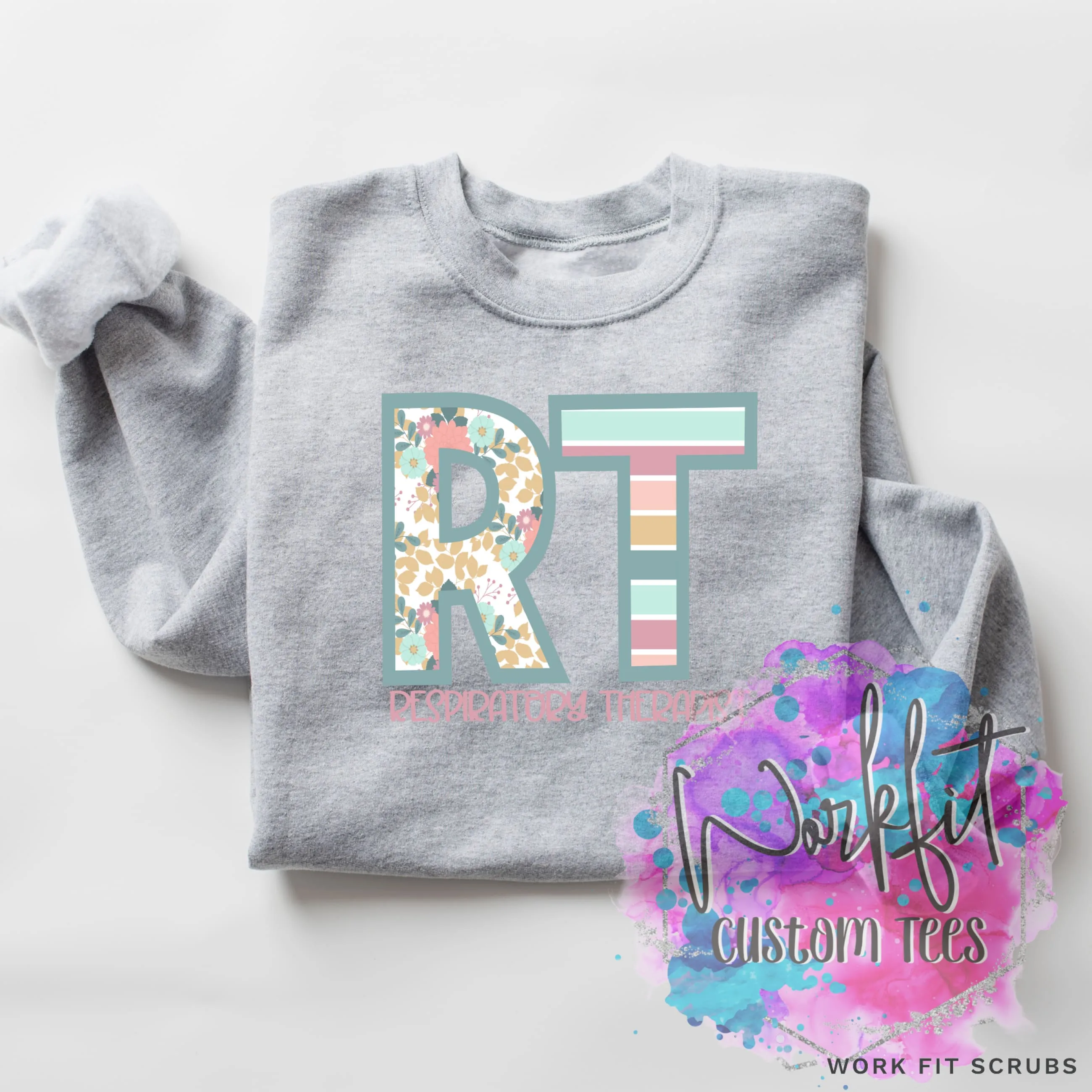 Respiratory Therapy Pastel Design CREWNECK