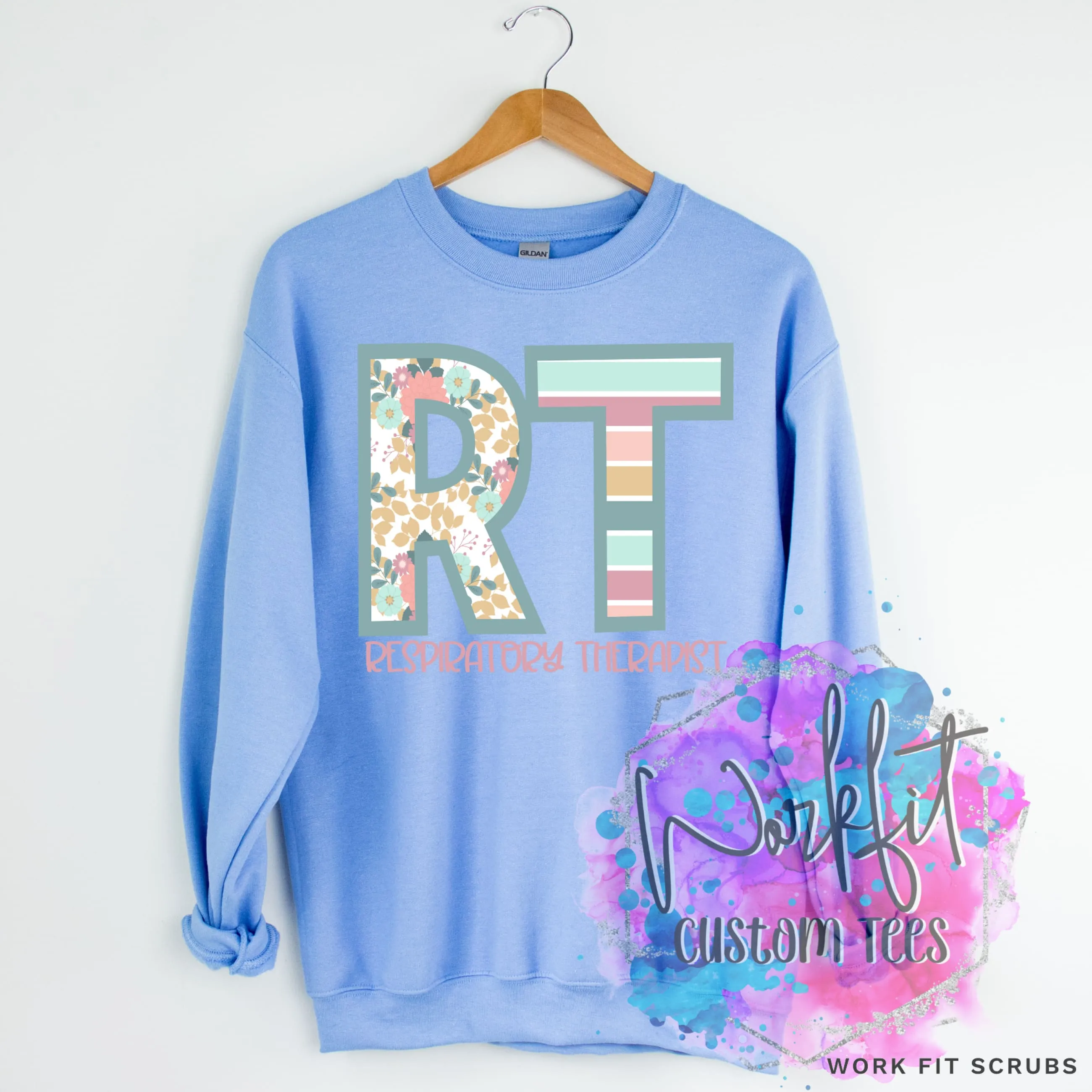 Respiratory Therapy Pastel Design CREWNECK