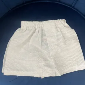 White Seersucker Shorts