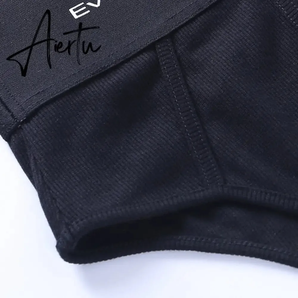 Women Briefs Elastic High Waist Panties Lingerie Letter Simplicity Sexy Style Casual Summer Clothing Intimates Underwear