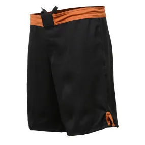 X-Fitness XFM7004 Men's Black and Brown MMA Fight Shorts - BJJ, No Gi, Grappling, Jiu Jitsu Combat